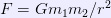 F=Gm_1m_2/r^2