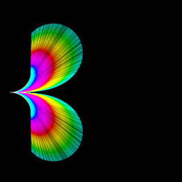 The trajectories for rotation only, followed by drifting (caused by the linear component of the rotation thrust).